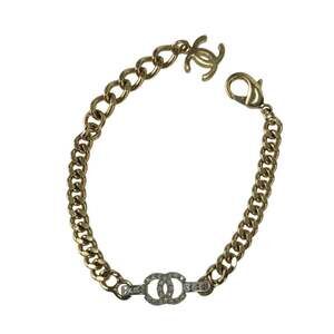 Cc Logo Chain Bracelet Gold-Tone Metal #210130C11B